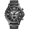 Fossil Orologio Nate da uomo, movimento cronografo al quarzo, cassa in acciaio inossidabile fumé da 50 mm con bracciale in acciaio inossidabile, JR1437, Grigio
