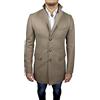 Mat Sartoriale Cappotto Uomo Sartoriale Beige Slim Fit baronetto Giaccone Soprabito Invernale Casual Elegante (XXL)