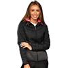 BOLF Donna Giacca mezza stagione Trapuntata Giubbino Piumino Cappuccio Cerniera a zip Tempo libero Sport Fitness Outdoor Basic Casual Style KSW4005A Nero M [D4D]