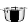 Alessi AJM101/24 Pots&Pans Casseruola a Due Manici, in Acciaio Inossidabile 18/10 Lucido, 550 cl