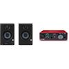 PreSonus Eris 3.5 Gen 2 — Altoparlanti desktop alimentati da 3,5 pollici per multimedia, giochi & Focusrite Scarlett Solo (terza generazione), interfaccia audio USB