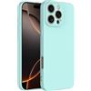 Captor Cover iPhone 16 Pro Max Custodia Colorata in Silicone Liquido, Flessibile, Bordo Rialzato per Schermo e Fotocamera, Morbida Con Microfibra Interna per iPhone 16 Pro Max Cover (Verde Menta)