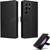 Greacesrio Custodia in Pelle per Samsung Galaxy S20 FE, Cover a Libro Magnetica Portafoglio per Samsung Galaxy S20 Fe 4G / 5G con Slot Schede, Blocco RFID, Cover Protettiva Antiurto, Nero