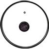 Moneta Coperchio Piatto, Vetro, Trasparente, Diametro 24 cm