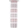 Homing halbtransparenter Vorhang quergestreift Rose-grau (1Stück) 245 x 140 cm (HxB), 5033-15