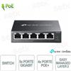 OMADA ES205GP - TP-Link Omada ES205GP Switch con 5 porte Gigabit con 4 porte PoE+ - Easy Managed