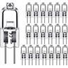 Agona 40PZ G4 12V 20W Lampada Alogena G4 12V Lampadina Inserita Perline Lampada di Cristallo Lampadina Alogena 20W 12V Lampadine Alogene