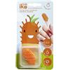 iKo Spazzolino da denti per bambini + custodia trasparente, morbido al tatto, non necessita di dentifricio o acqua, 100% riciclabile ecologico per bambini/bambini, per la cura dentale domestica, mini
