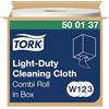Tork Panni per pulizie leggere Combi Roll bianchi W1/W2/W3, da usare bagnati o asciutti, 1 confezione da 600 panni, 500137