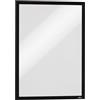 Durable 486801 Duraframe Magnetic, Cornice Espositiva a Fissaggio Magnetico, Formato A3, Confezione da 5 Pezzi, Nero
