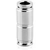 TAILONZ PNEUMATIC 304 Acciaio inox diritto - 12mm tubo OD Raccordi a pressione PU12 (confezione da 1)
