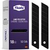 Filzada® 50x Lame Taglierino 18mm Nero - Lame Cutter Acciaio al Carbonio | Ricambi Molto Affilati per Taglierini con Lama 18 mm - Rivestimento Nero Antiriflesso, Protezione Ruggine - Longlife