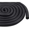 Storystore Guarnizione per filo rotondo, schiuma gomma resistente intemperie, profilo riempimento fughe, gomma espansa EPDM, colore nero, fessure fughe Ø13 mm x 5 m