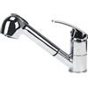 Minnhua Rubinetto per Cucina con Doccetta Estraibile Rubinetto con Doccetta Estraibile Rubinetto Cucina Miscelatore Monocomando con 360° Bocca Girevole Fredda e Calda Regolabile Cromato