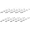 QUARKZMAN 10pz Chiave a Piuma Estremità Rotonda, 5x5x50mm Chiavette Elastiche Acciaio Inossidabile Professionale Chiavetta Parallela per Albero Trasmissione per Industria Meccanica Fissaggi