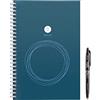 Rocketbook Wave - Taccuino Digitale, 80 Pagine, Quaderno, Riutilizzabile, Copertina Rigida, Smart Notebook con Penna Pilot Frixion, Taccuino a Spirale - Compatibile con i Sistemi Cloud