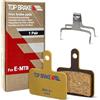 Top Brake pastiglie freni a disco per Shimano Deore BR-M515/525/375/575,T615/675, M505 TRP Hylex, HY/RD,Spyre SLC,Slate X2, Tektro Dash Sport/Orion SL HD-730/725(Performance - Rosso)