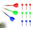 Lhbwhiz Set di Freccette da 9 Pezzi, Freccette Professionali con Punta in Acciaio e Punta in Metallo, Utilizzate per Feste a Tema, Compleanni, Carnevali (11 cm, 3 Colori)