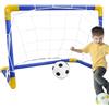 LearnLyrics Porta da calcio per bambini, rete da allenamento per calcio | Rete da calcio per interni ed esterni per bambini - Giocattolo da calcio sportivo Porta da calcio per interni ed esterni da 45 cm con pomp