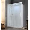 Grandform/Kinedo K1000 Cabina Doccia con Bagno di Vapore 120x80 - Altezza Piatto doccia : Cm 2.5