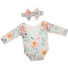 HOMSFOU 1 Set abbigliamento fotografico per newborn photography abbigliamento neonata costume neonata pagliaccetto fotografico per bambina pagliaccetto del body neonato poliestere
