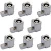 Young Wolf 4 Pairs Left Right Slider Buckle Metal Lock Latch Bracket Controller Replacement Repair Part Tool Compatible with Switch Joy-Con