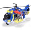 Dickie Toys - Elicottero di soccorso 39 cm, 203307002, +3 anni, sistema a ruota libera, luci e suoni, gancio motorizzato, pale del rotore meccaniche, portelloni apribili, barella di salvataggio