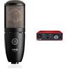 AKG-Microfono a condensatore P220 & Interfaccia audio USB Scarlett Solo (terza generazione) di Focusrite