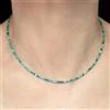 Bundela Gems A++ Perline di pietre preziose rotonde sfaccettate turchese naturale 2 mm col...
