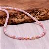 Bundela Gems Collana girocollo donna A++ rosa opale sfaccettato tondo ottobre pietre nasci...