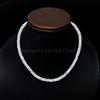 Bundela Gems AAA + Rainbow Moonstone Smooth Rondelle Gemstone Beaded Protection Collane 18''