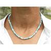 Bundela Gems Blu Larimar pietra preziosa rotonda liscia guarigione perline bellissime...