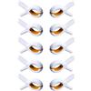 SZWLJ 10 mollette resistenti per stendere il bucato e sedie sdraio, antivento, per sedie da spiaggia e da piscina, mollette per asciugamani sdraio, morsetto grande antiscivolo (giallo)