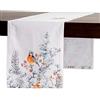 Maison d' Hermine Runner da tavola Whitish Shabby Chique in 100% cotone per feste cene festività cucina Ringraziamento / Natale (50cm x 150cm)