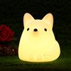 LOVERUIS Luce notturna per bambini, luci notturne a forma di volpe 7 colori luce notturna per neonati, ricaricabile tramite USB, lampada carina regali per neonati, bambini, bambini piccoli timer da 30