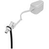 Wirquin 10724088 Caccia d'acqua wc rubinetto galleggiante a leva con alimentazione laterale F12, bianco