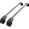 acpar Compatibile con Opel Mokka A (J13) 2012-2016 ACE-2 Barre Tetto Portapacchi Auto Barre Portatutto Grigo Alluminio 2 Barre