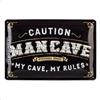 Nostalgic-Art Targhe Vintage, Man Cave - Idea Regalo per Uomini, in Metallo, Design Retro per Decorazione, 20 x 30 cm