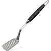 wenco Paletta per barbecue con lama integrata, 51 cm, in acciaio inox/plastica, resistente al calore, impugnatura ergonomica, spatola con sospensione e manici, colore: argento