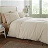 Catherine Lansfield Set copripiumino singolo con federa in pizzo sangallo color crema