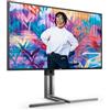 AOC U27U3CV Graphic Pro - Monitor UHD Nano IPS da 27 pollici, altezza regolabile, altoparlante, HDR400 (3840 x 2160, 60 Hz, 4K, 2X HDMI, DisplayPort, USB-C (96W PD), hub USB, Nero