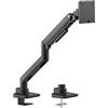 LogiLink Supporto per monitor da 17 a 49, con molla a gas, adatto per monitor Flat & Curved, alluminio