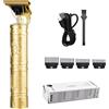 Generic T-Trimmer Zero Gapped - Rasoio per barba da uomo, con 4 pettini limite, per barba viso, capelli, corpo