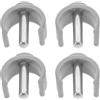 Healvian 4 Pz Stampella Fermo Morsetto Ricambio Stampelle Maniglia Morsetto Fibbia Arrampicata Pole Clip Per Camminatore Stampelle Arrampicata Pole Morsetti