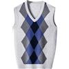 Generisch Gilet senza maniche, elegante, per attività all'aria aperta, caldo, sportivo, da uomo, alla moda, casual, maglione a maglia, bianco, L