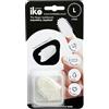 iKo Spazzolino da denti sbiancante + custodia trasparente, morbido al tatto, non necessita di dentifricio o acqua, 100% riciclabile ecologico per adulti per la cura dentale domestica, mini viaggio per