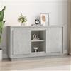 Festnight Credenza, Credenza Soggiorno, Mobile Cucina, Madia Moderna, Madie E Credenze, Credenza Cucina, Grigio Cemento 102x35x60 cm in Legno Multistrato