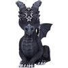 Nemesis Now Cult Cuties Lucifly 10,7 cm, resina, nero, cult cuties drago, statuetta spaventosamente adorabile drago cornuto, dettagli argento, fuso in resina di alta qualità, dipinto a mano