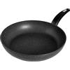 Moneta Hercules Padella Antiaderente Stone, Alluminio Rivestito, Nero, 22 cm