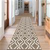 SHACOS Tappeto Corridoio Lungo 60 x 240cm Marrone Tappeto Cucina Antiscivolo Lavabile Tappeto Passatoia Corridoio Moderno Tappeto Zerbino Ingresso per Corridoio Cucina Lavanderia